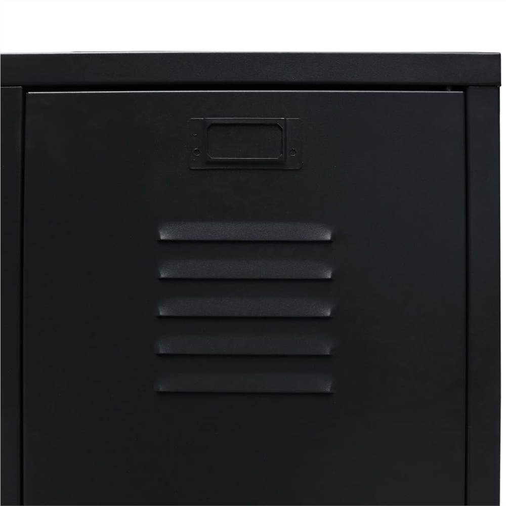 Wardrobe Metal Industrial Style 67x35x107 Cm Black 11 Wardrobe Metal Industrial Style 67x35x107 cm Black