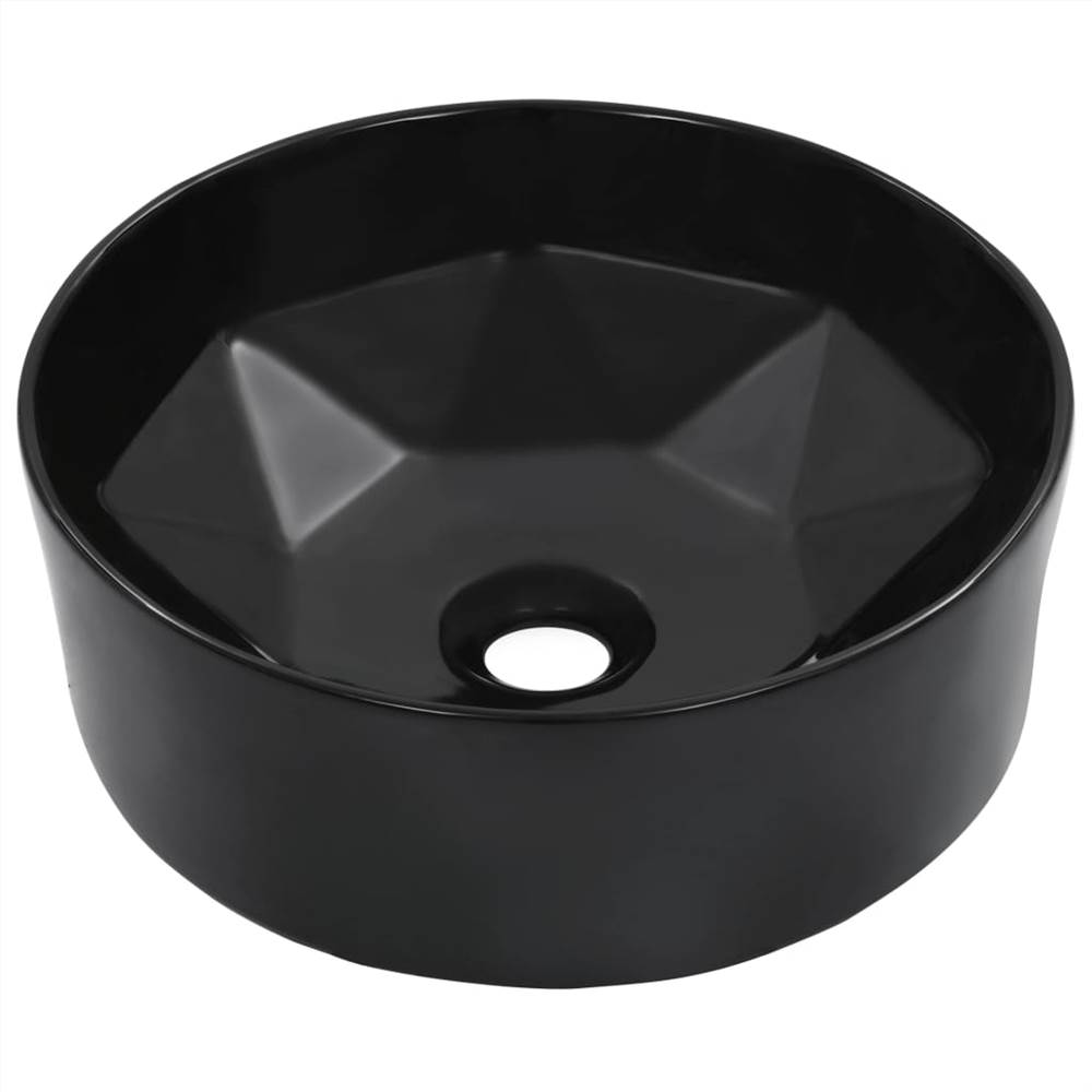 

Wash Basin 36x14 cm Ceramic Black