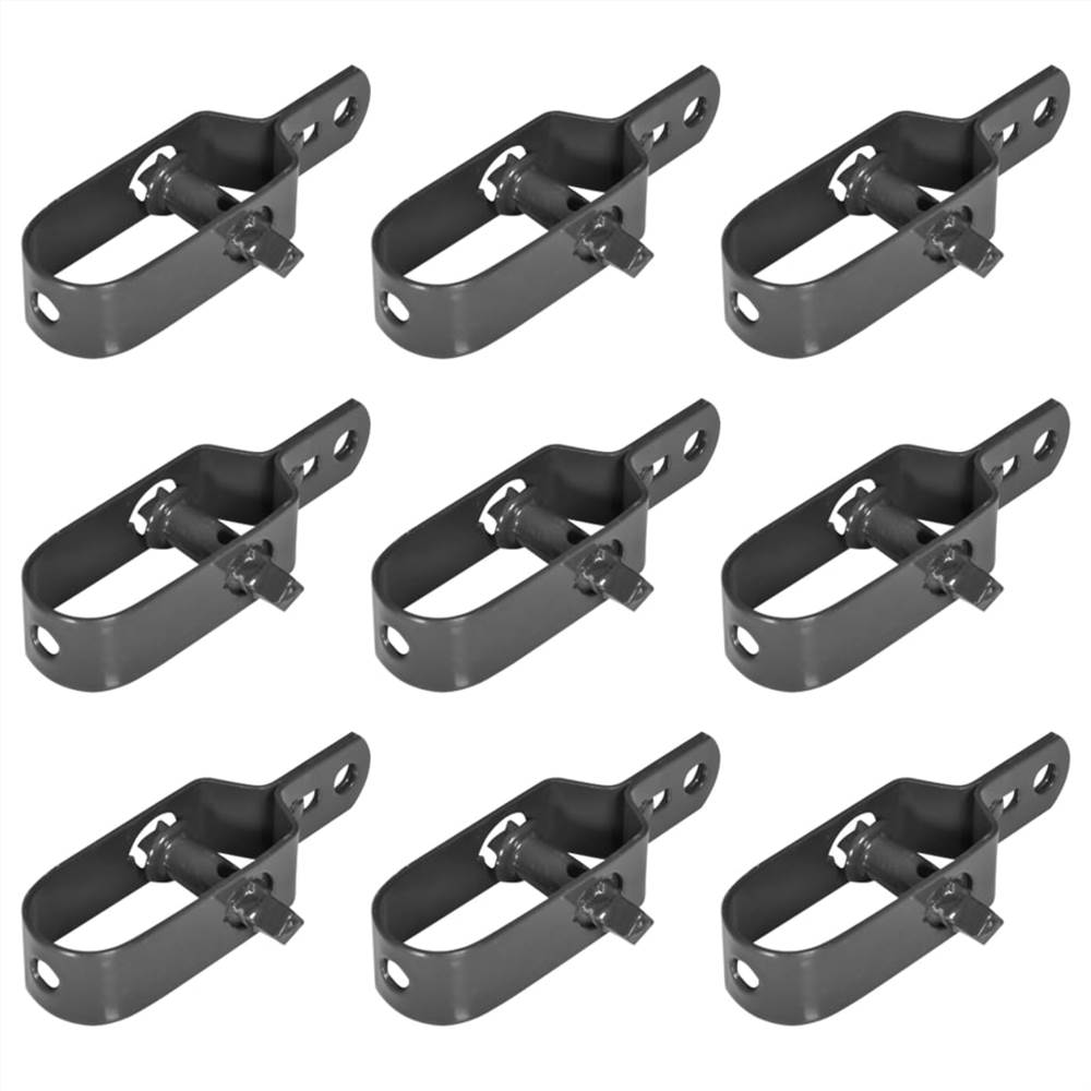 Wire Tensioners for Chain-Link Fence 9 pcs 100 mm Grey