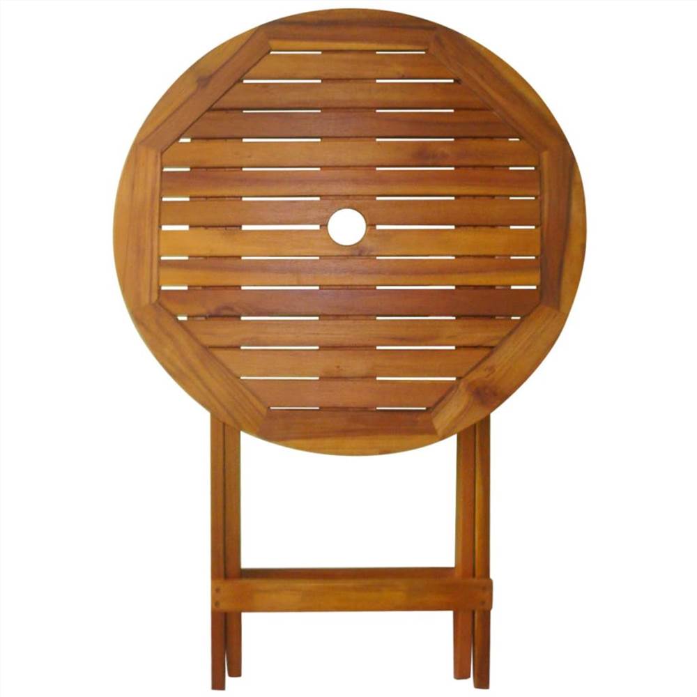 3 Piece Folding Bistro Set solid Acacia Wood