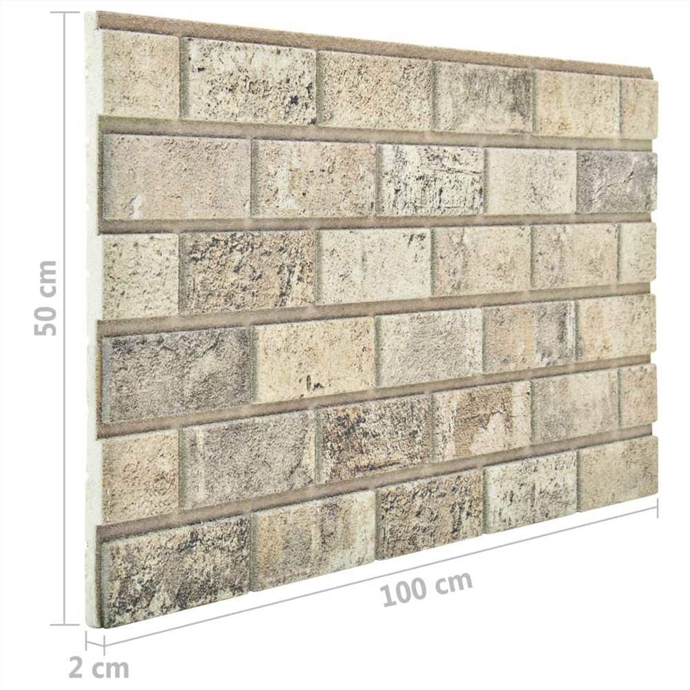 3D Wall Panels with Sand Brick Design 11 pcs EPS