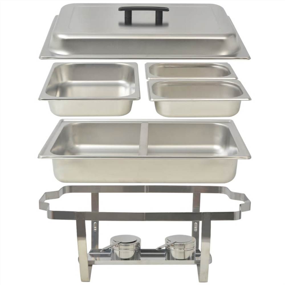 4 Piece Chafing Dish Set Stainless Steel