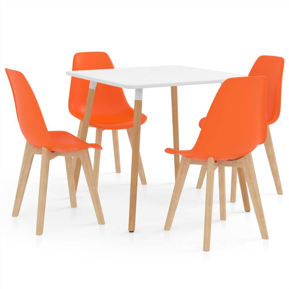 

5 Piece Dining Set Orange