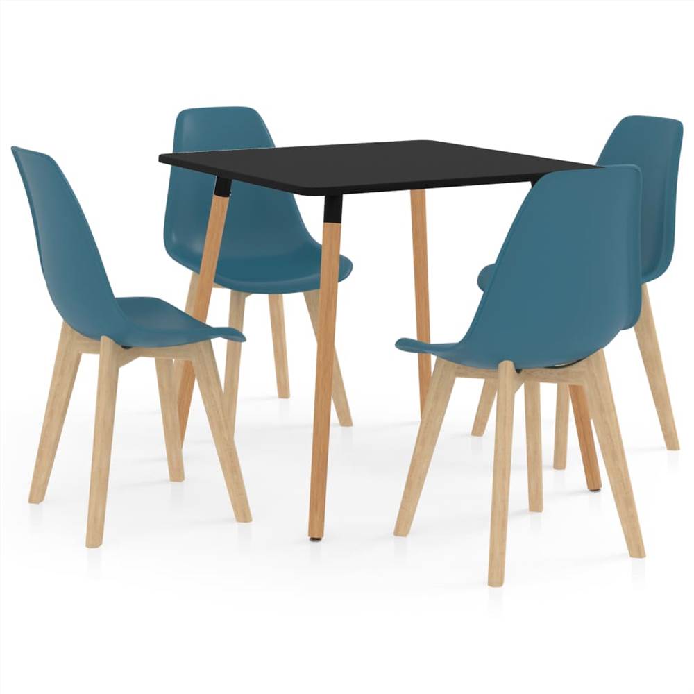 

5 Piece Dining Set Turquoise