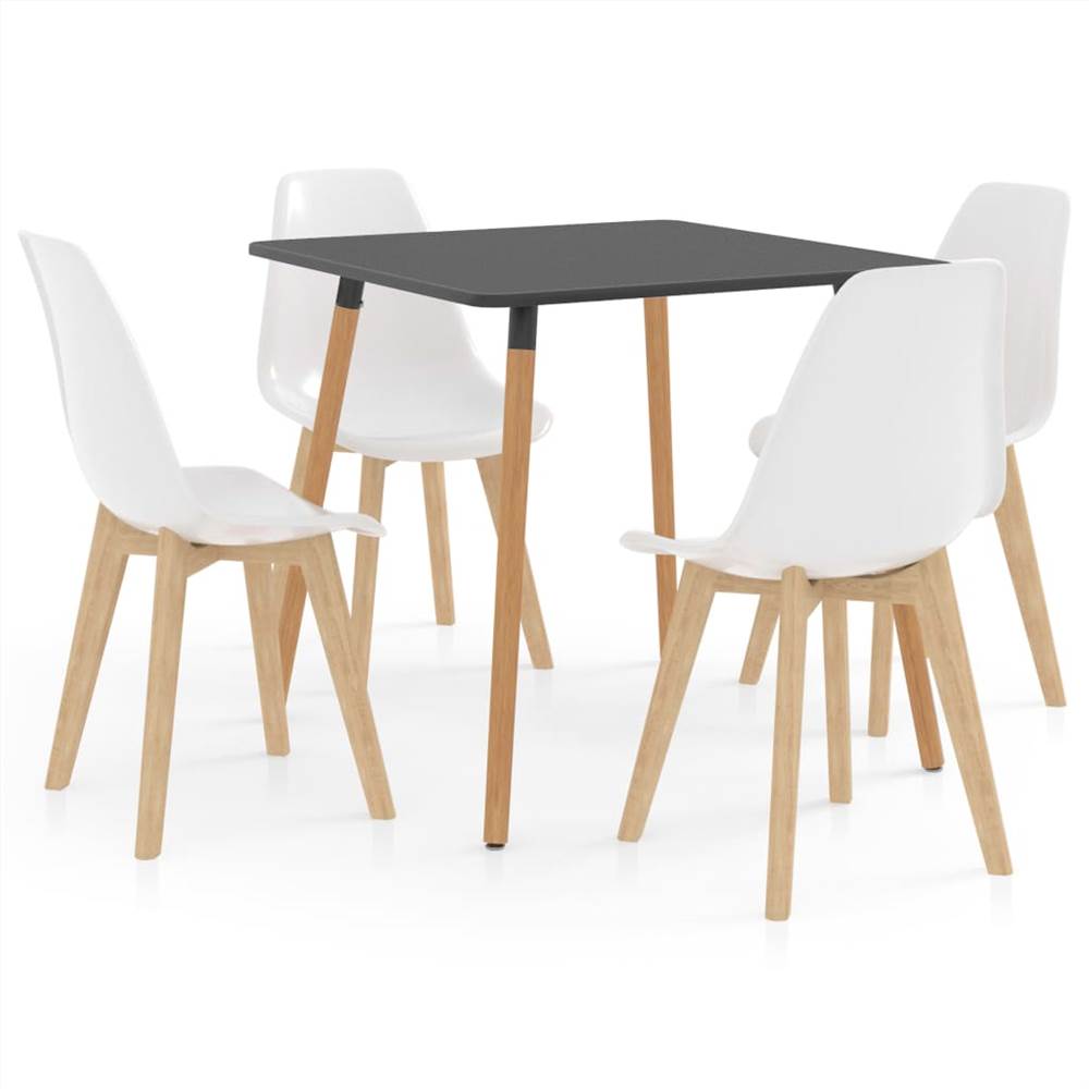 

5 Piece Dining Set White