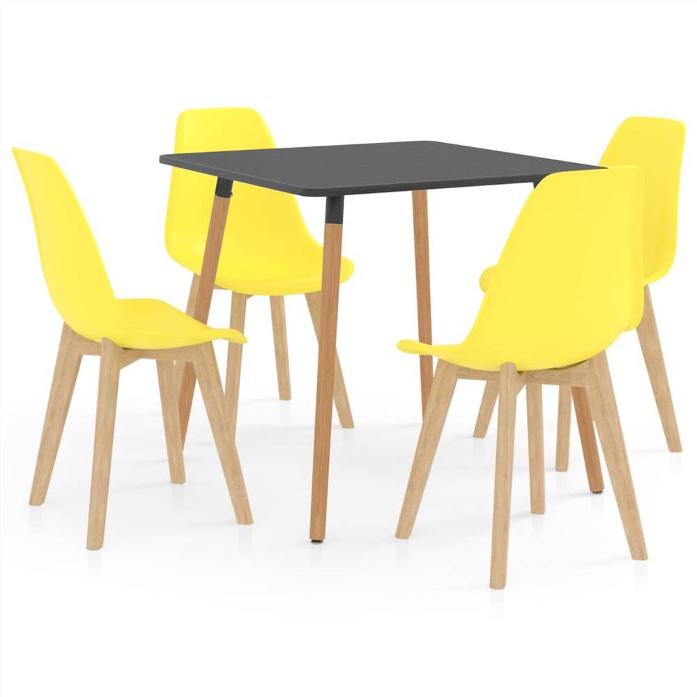 

5 Piece Dining Set Yellow