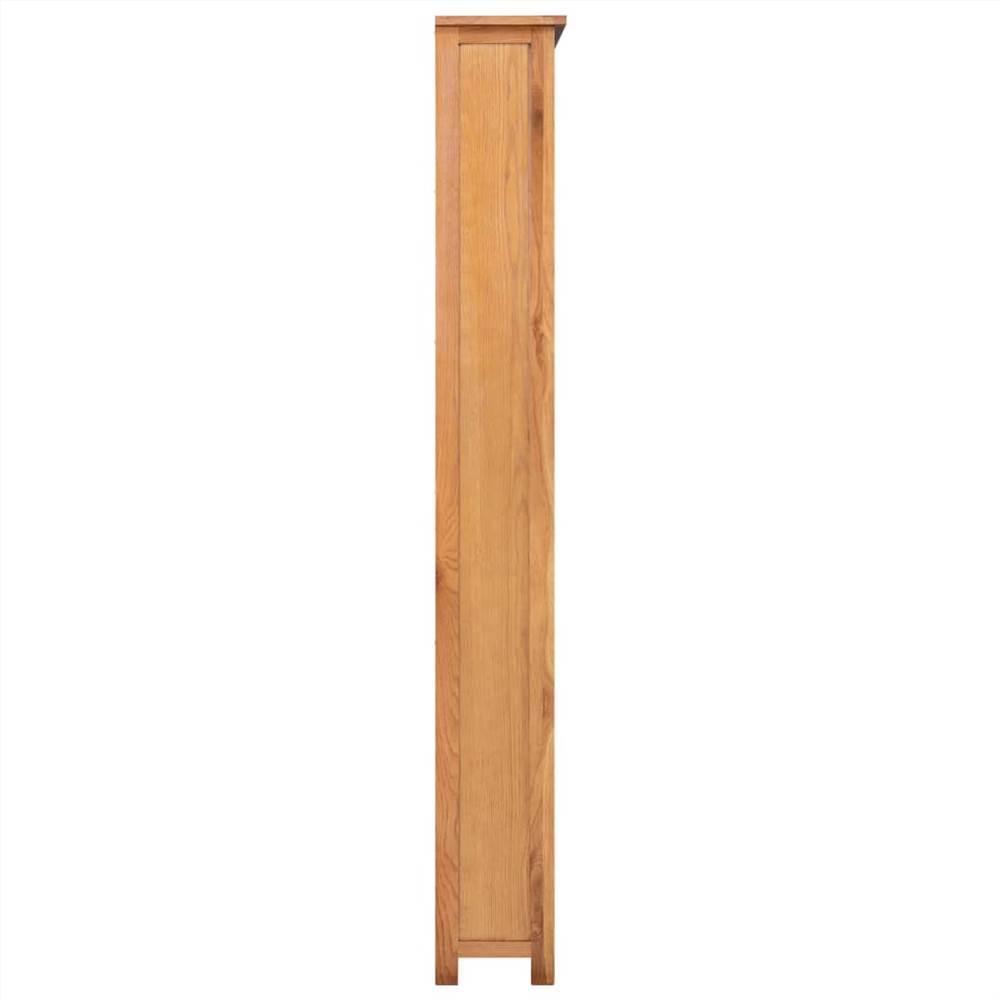 6-Tier Bookcase 80x22.5x170 cm Solid Oak Wood