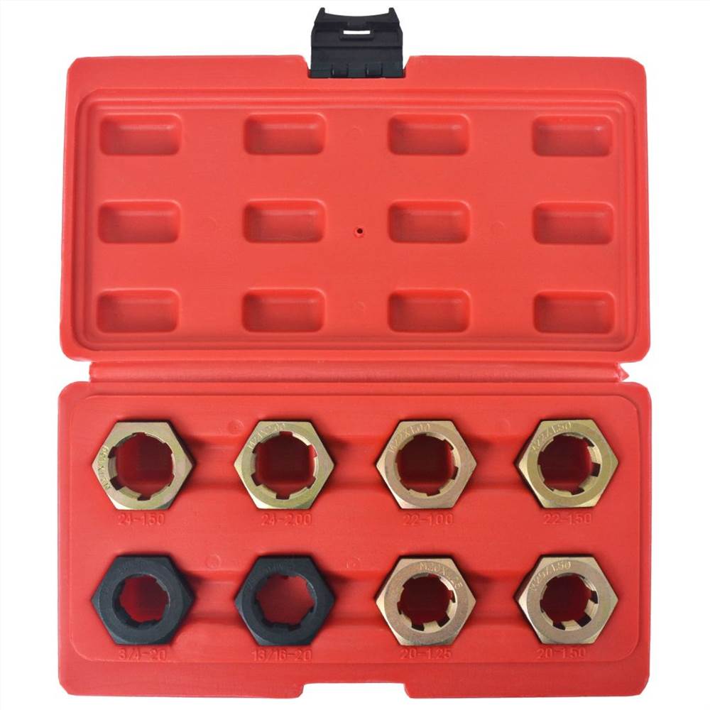 8 Piece Axle Spindle Rethreading Set