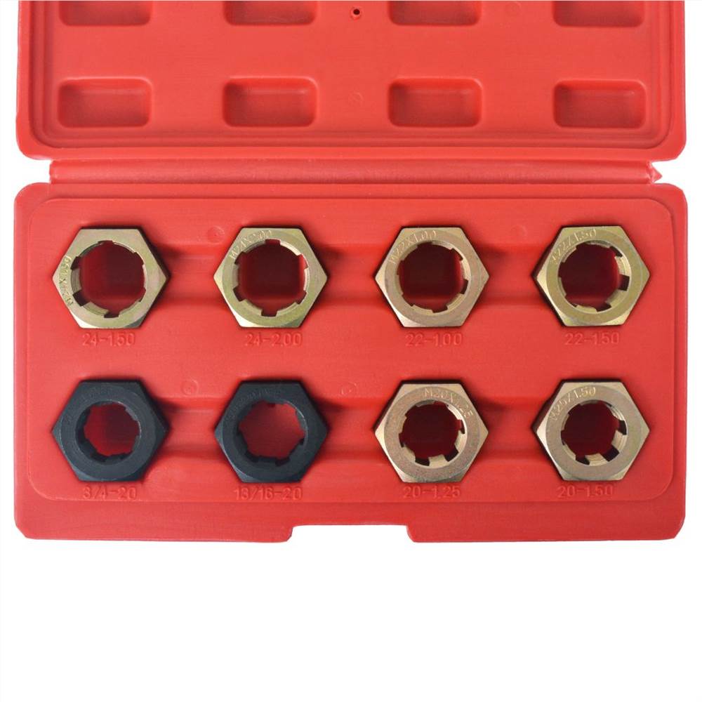 8 Piece Axle Spindle Rethreading Set