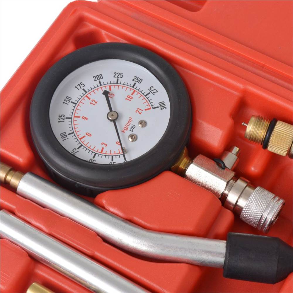 8 Piece Petrol Engine Compression Tester Kit