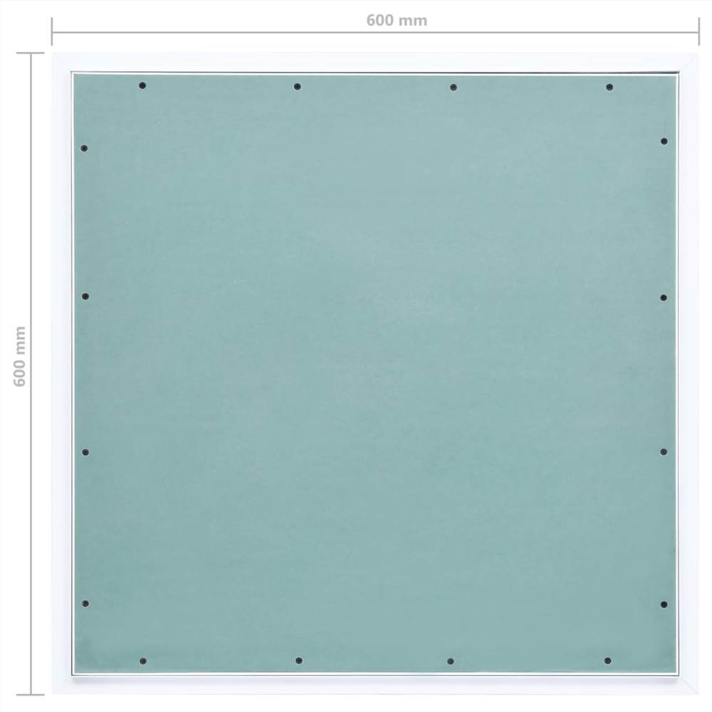 Access Panel with Aluminium Frame and Plasterboard 600x600 mm