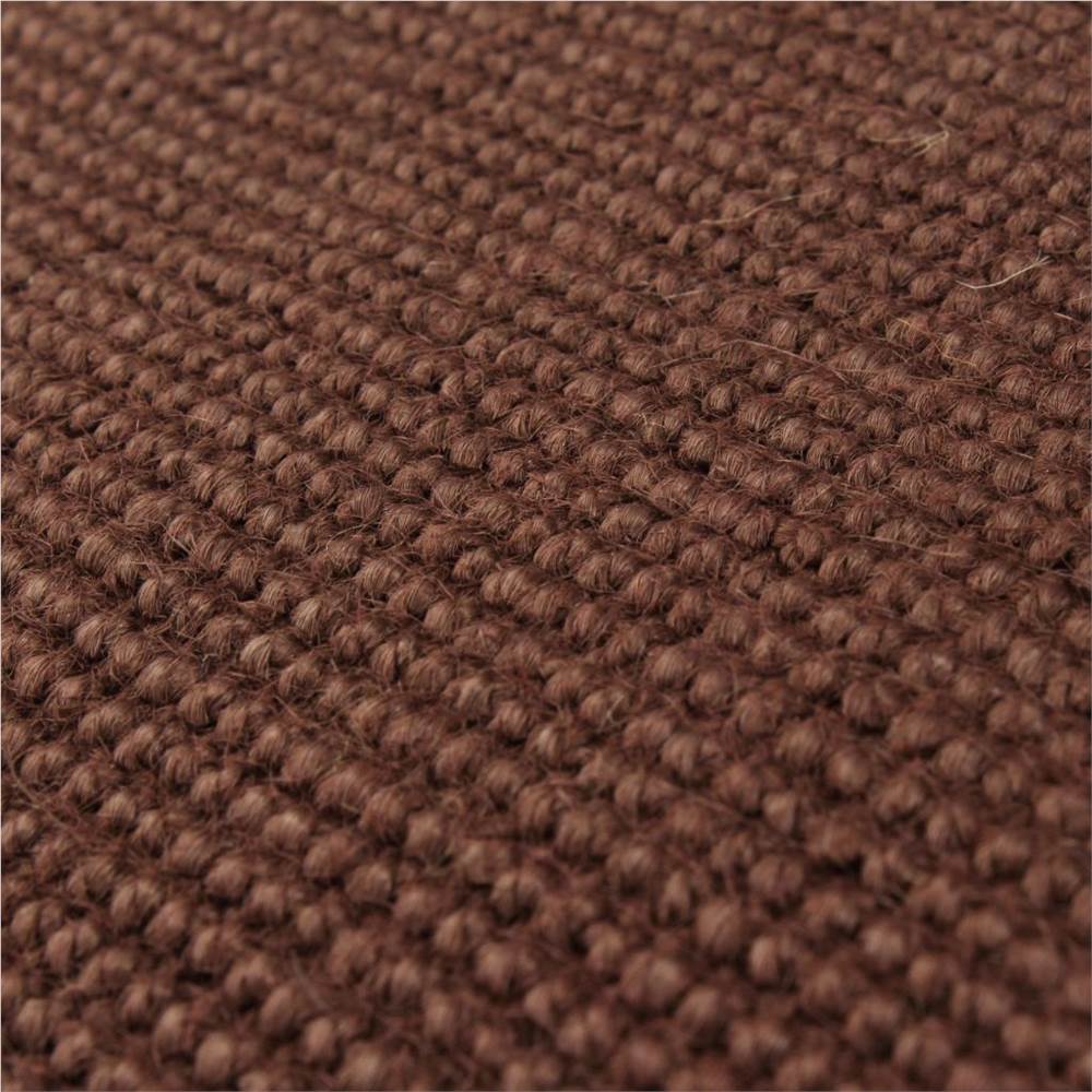 Area Rug Jute with Latex Backing 80x160 cm Dark Brown