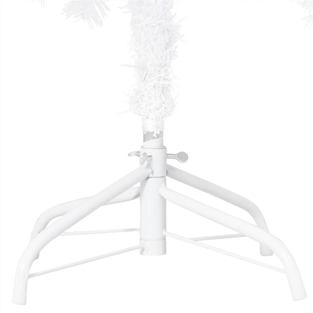 Artificial Christmas Tree with Thick Branches White 210 cm PVC