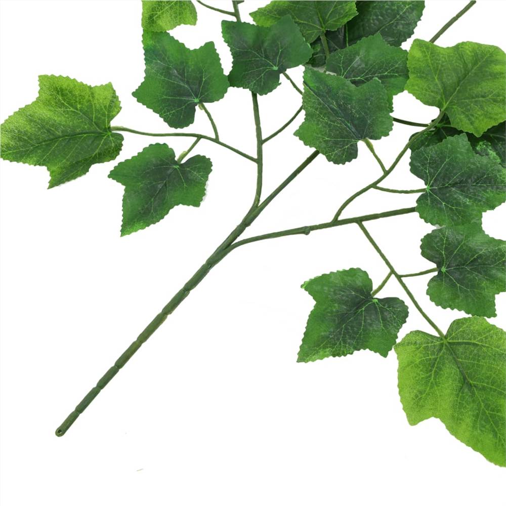 Artificial Leaves Grape 10 pcs Green 70 cm