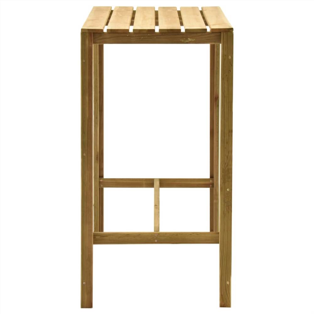 Bar Table 140x60x110 cm Impregnated Pinewood
