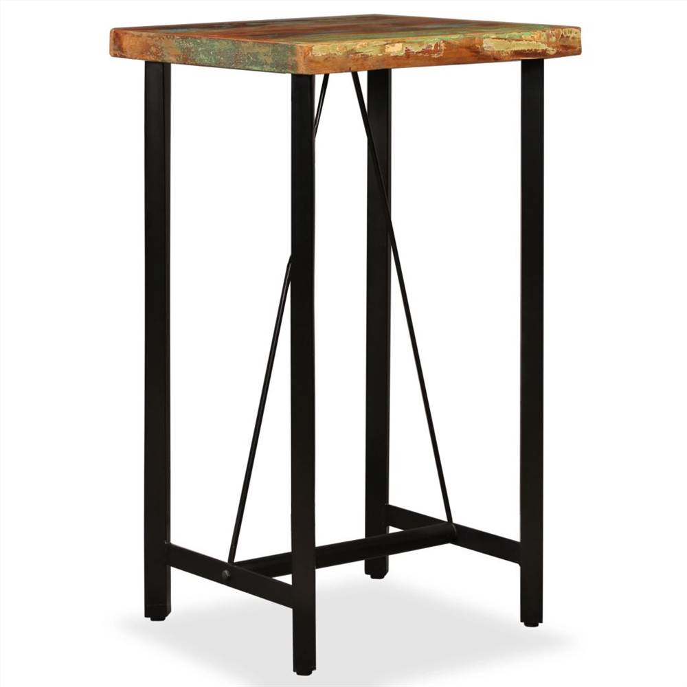 

Bar Table Solid Reclaimed Wood 60x60x107 cm