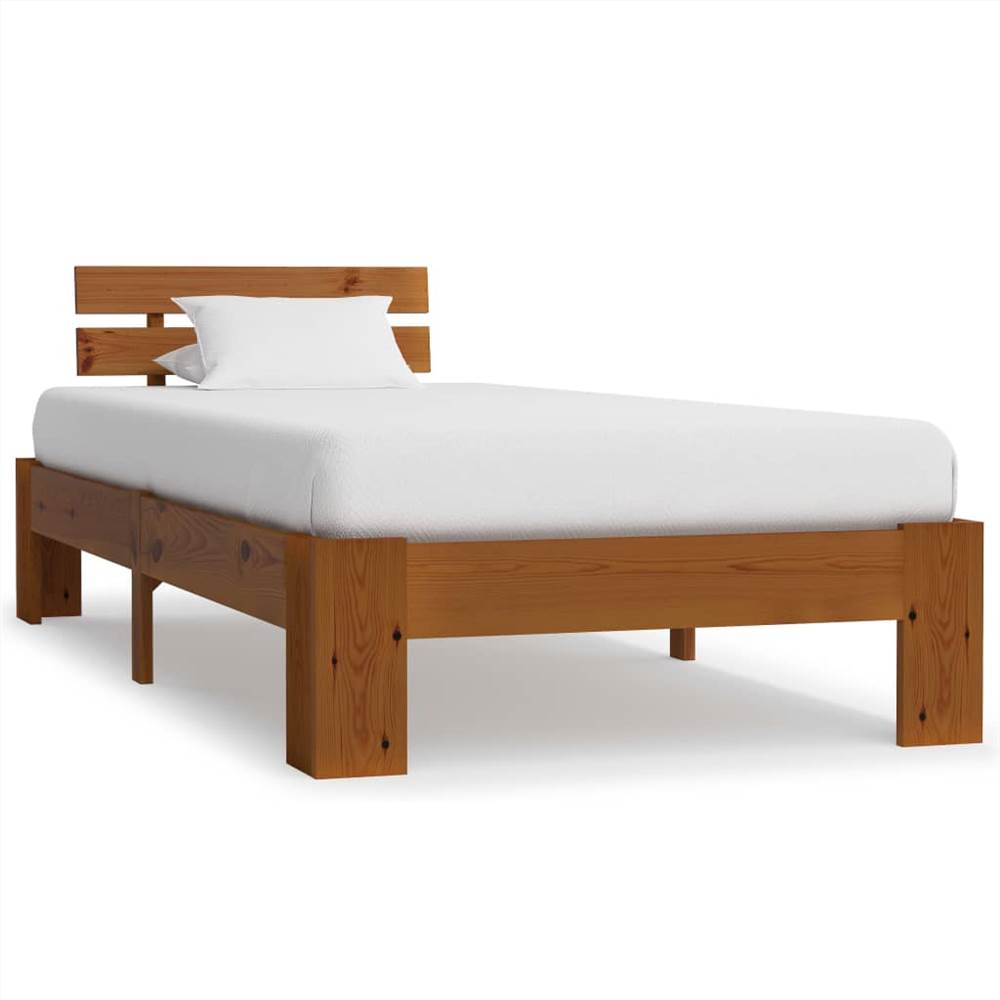 Real Wood Bed Slats Solid Wood Pine Wood 90x200 Pine Wood with Mattress