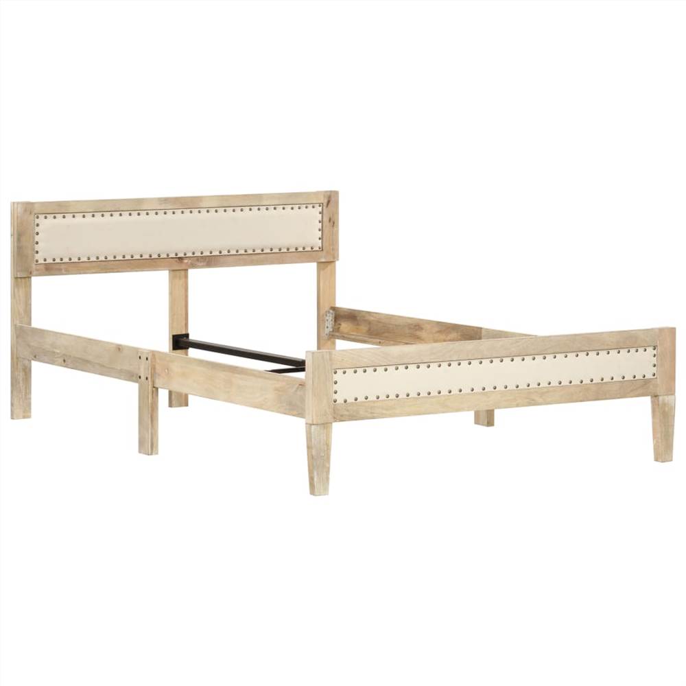 Bed Frame Solid Mango Wood 120 cm
