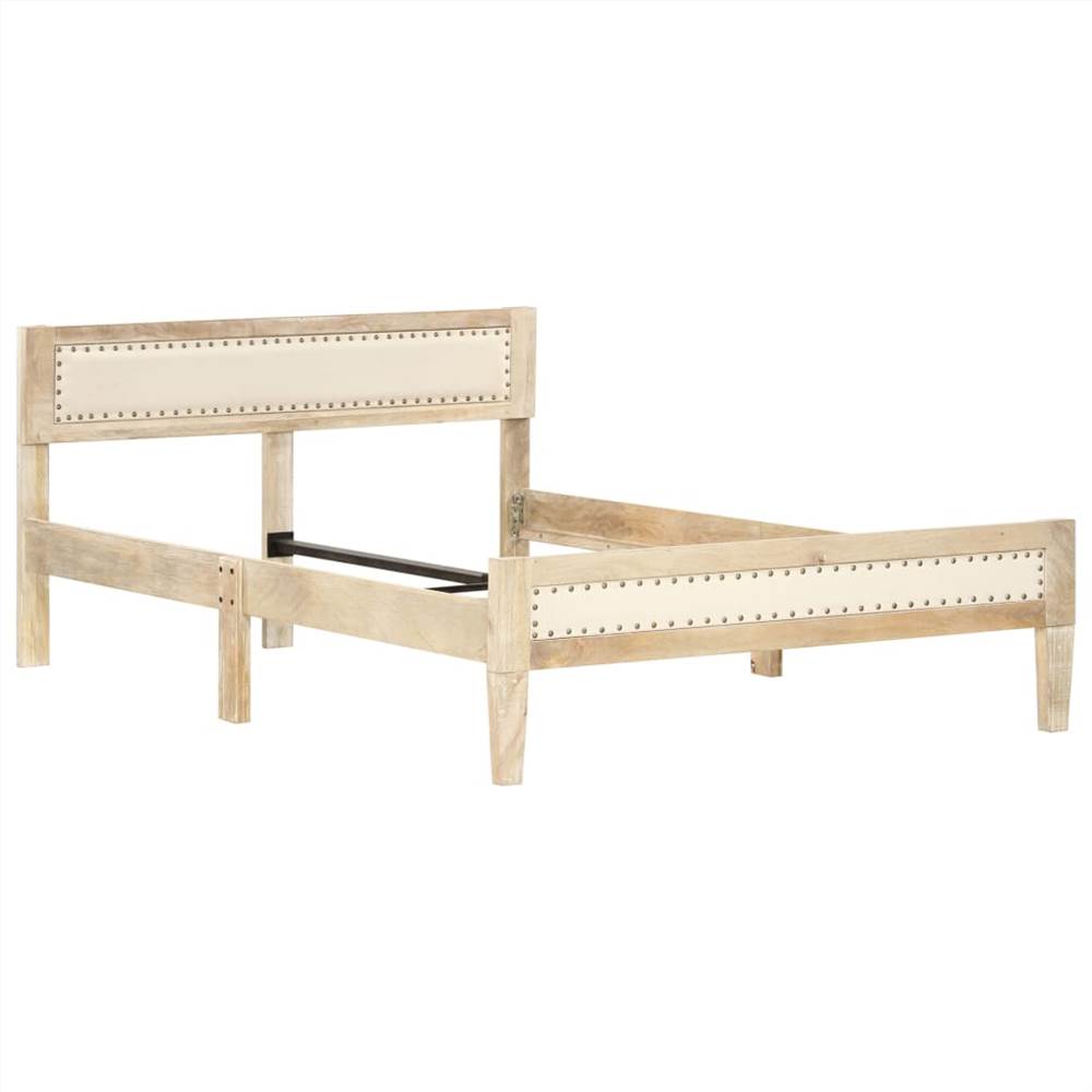 Bed Frame Solid Mango Wood 120 cm