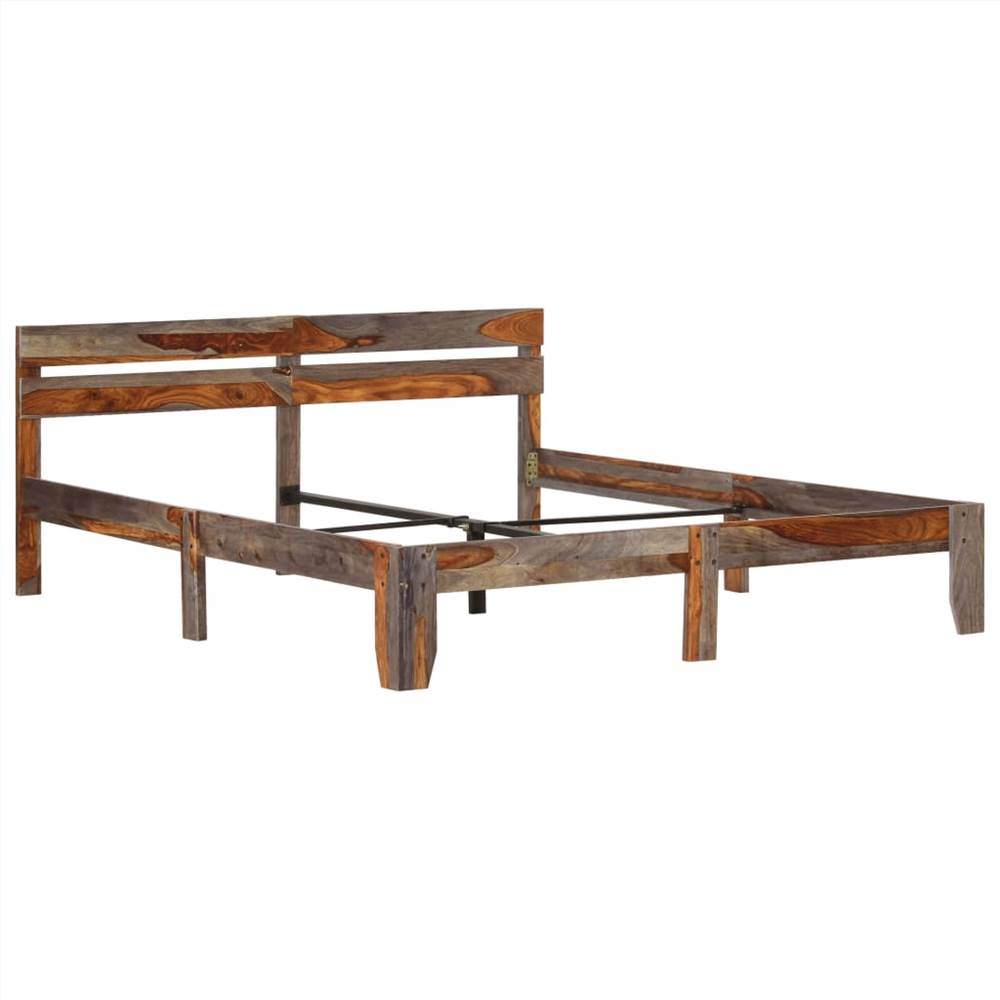 Bed Frame Solid Sheesham Wood 160x200 cm