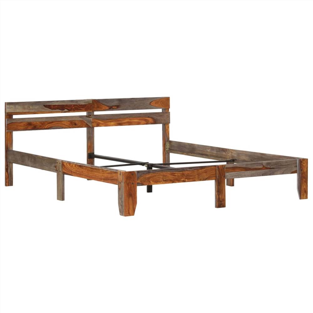 Bed Frame Solid Sheesham Wood 160x200 cm