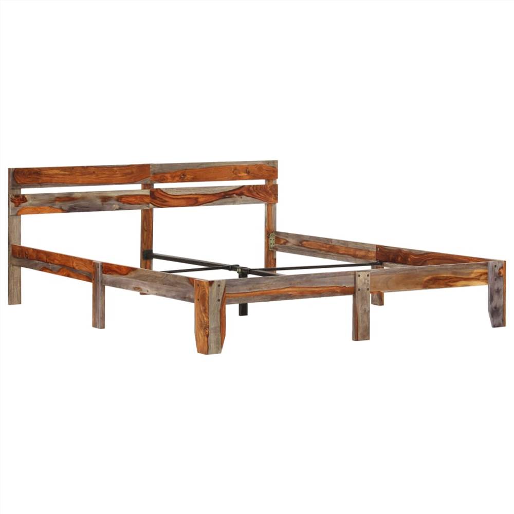 Bed Frame Solid Sheesham Wood 160x200 cm