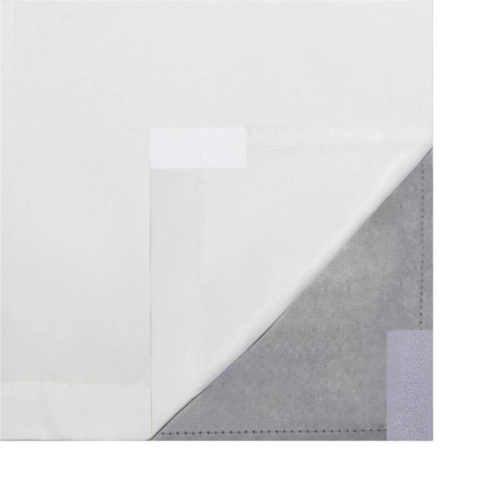 Blackout Curtains 2 pcs Double Layer 140x175 cm White