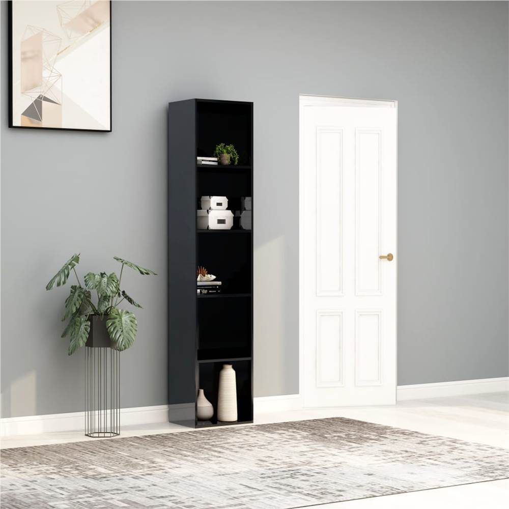 

Book Cabinet High Gloss Grey 40x30x189 cm Chipboard
