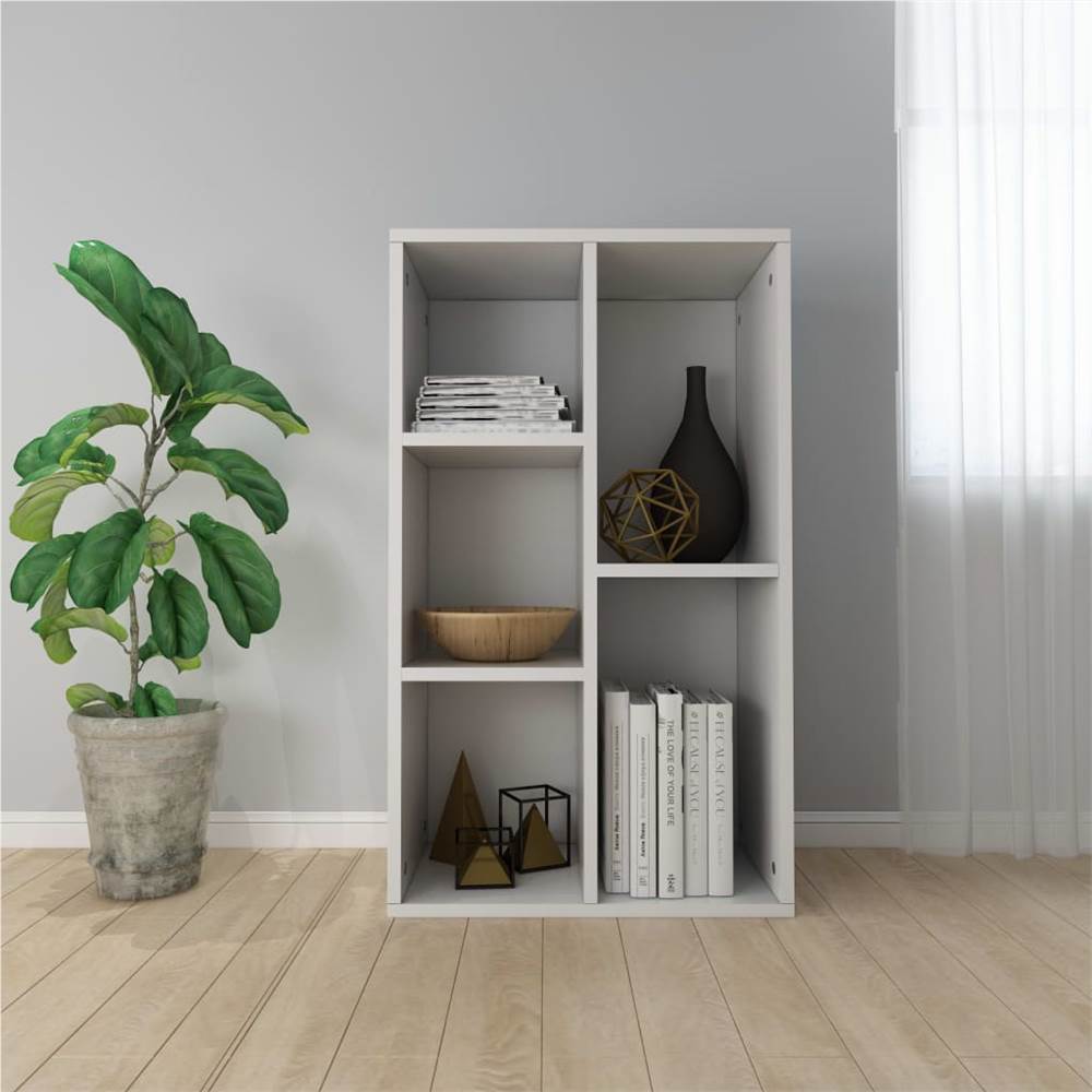 

Book Cabinet/Sideboard White 45x25x80 cm Chipboard