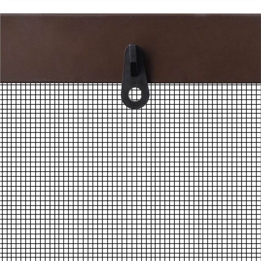 Brown Insect Screen for Windows 120 x 140 cm