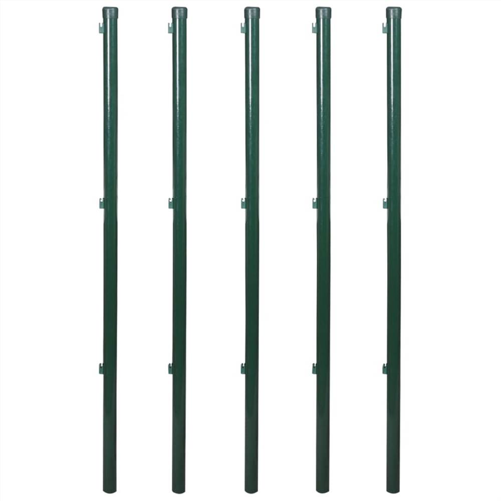 Chain Link Fence with Posts Spike Steel 1,5x15 m