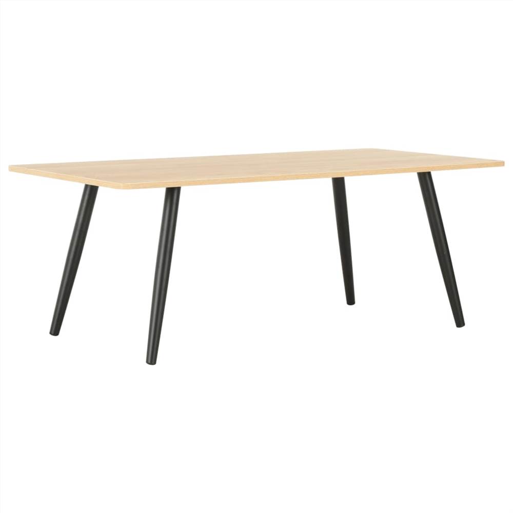 

Coffee Table Black and Oak 120x60x46 cm