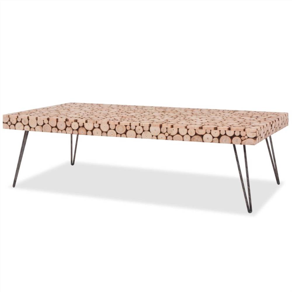 

Coffee Table Genuine Fir Wood 120.5x60.5x35 cm