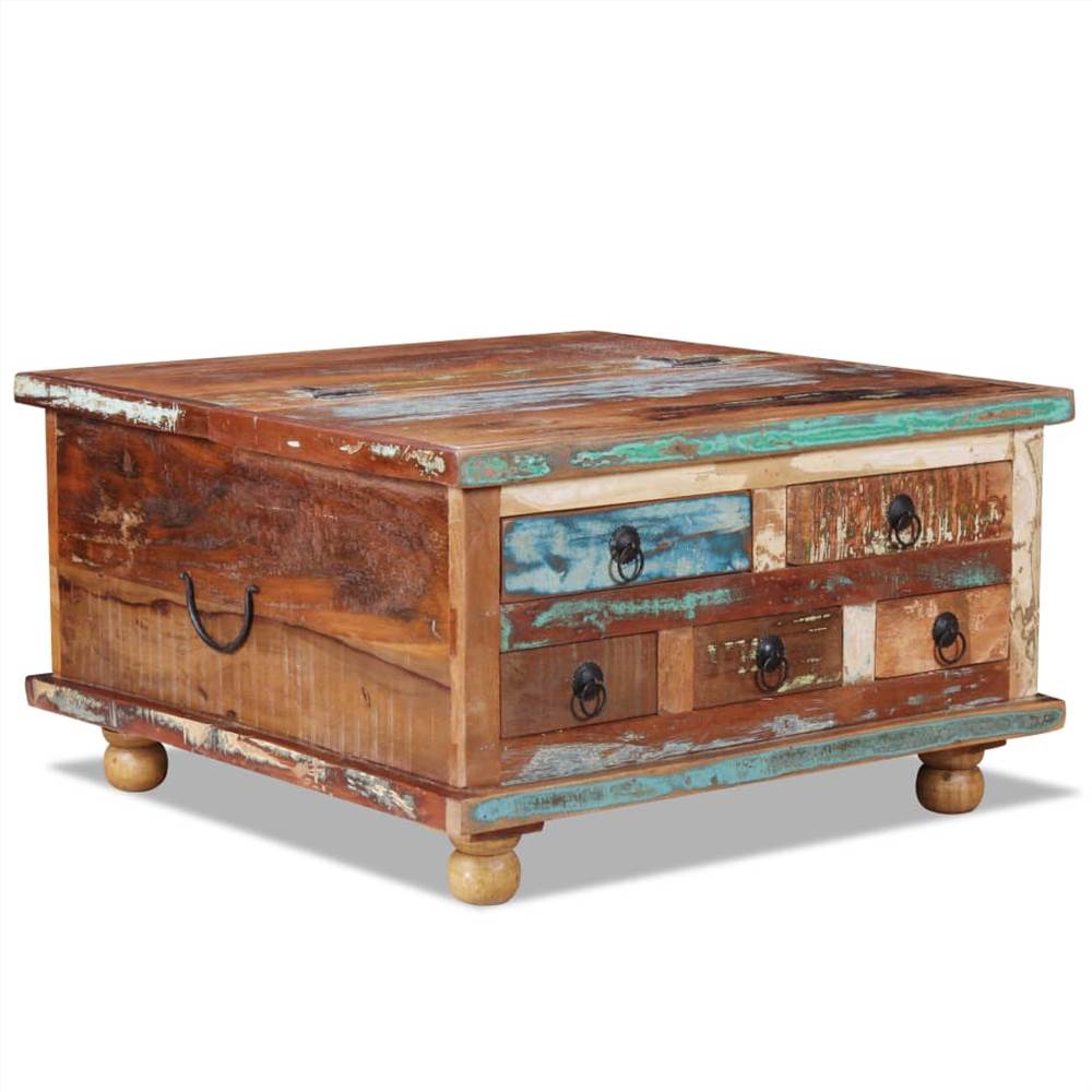 

Coffee Table Reclaimed Wood 70x70x38 cm