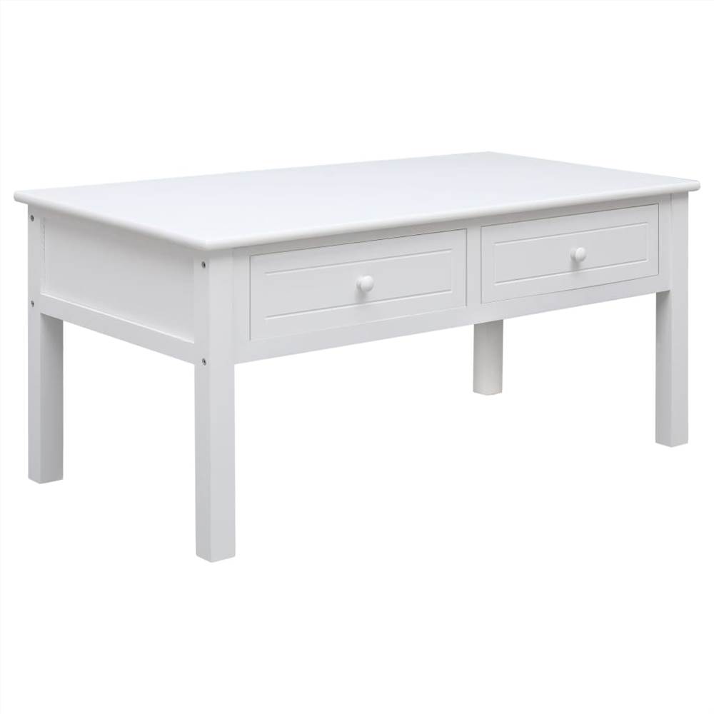 

Coffee Table White 100x50x45 cm Wood