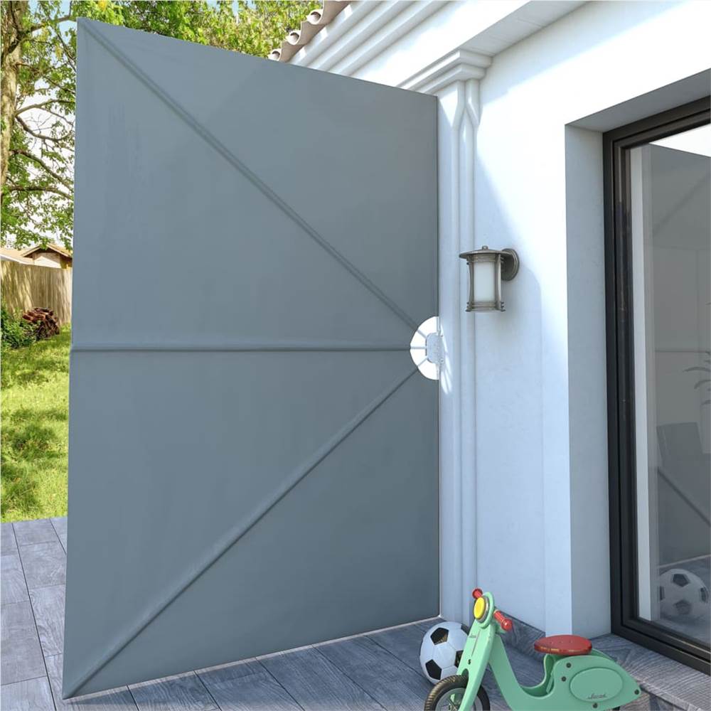 Collapsible Terrace Side Awning Grey 300x200 Cm 10 Collapsible Terrace Side Awning Grey 300x200 cm