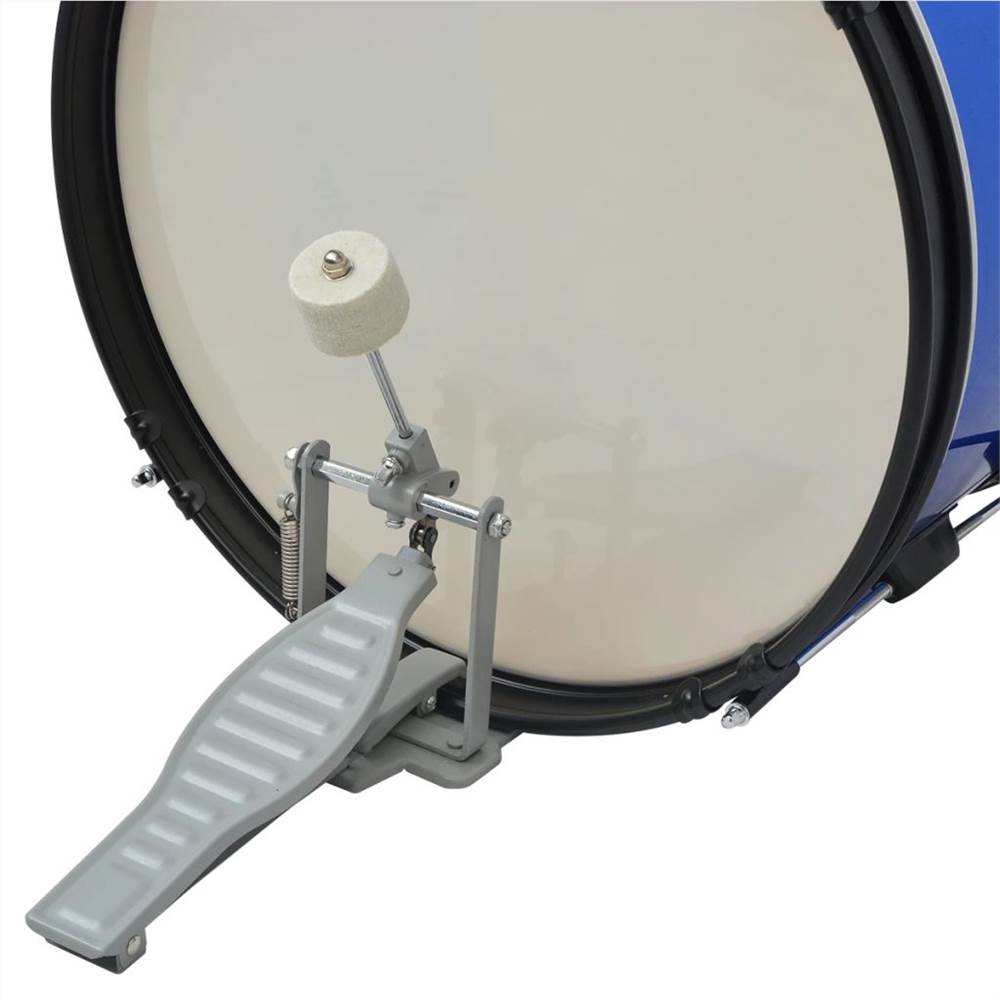 Complete Drum Kit Powdercoated Steel Blue Junior