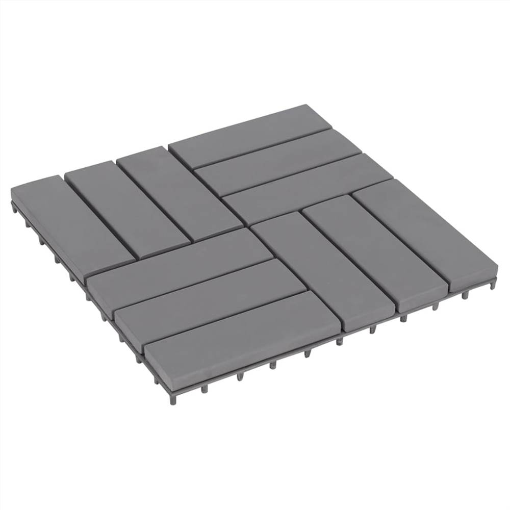 

Decking Tiles 20 pcs Grey Wash 30x30 cm Solid Acacia Wood