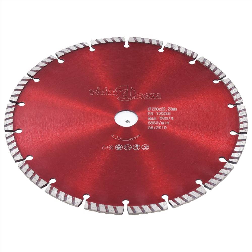 Diamond Cutting Disc with Turbo Steel 230 mm