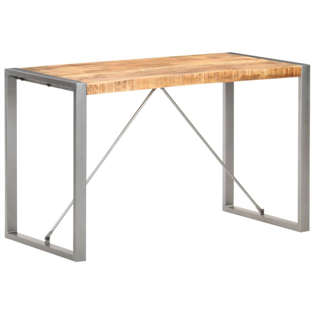 

Dining Table 120x60x75 cm Solid Rough Mango Wood