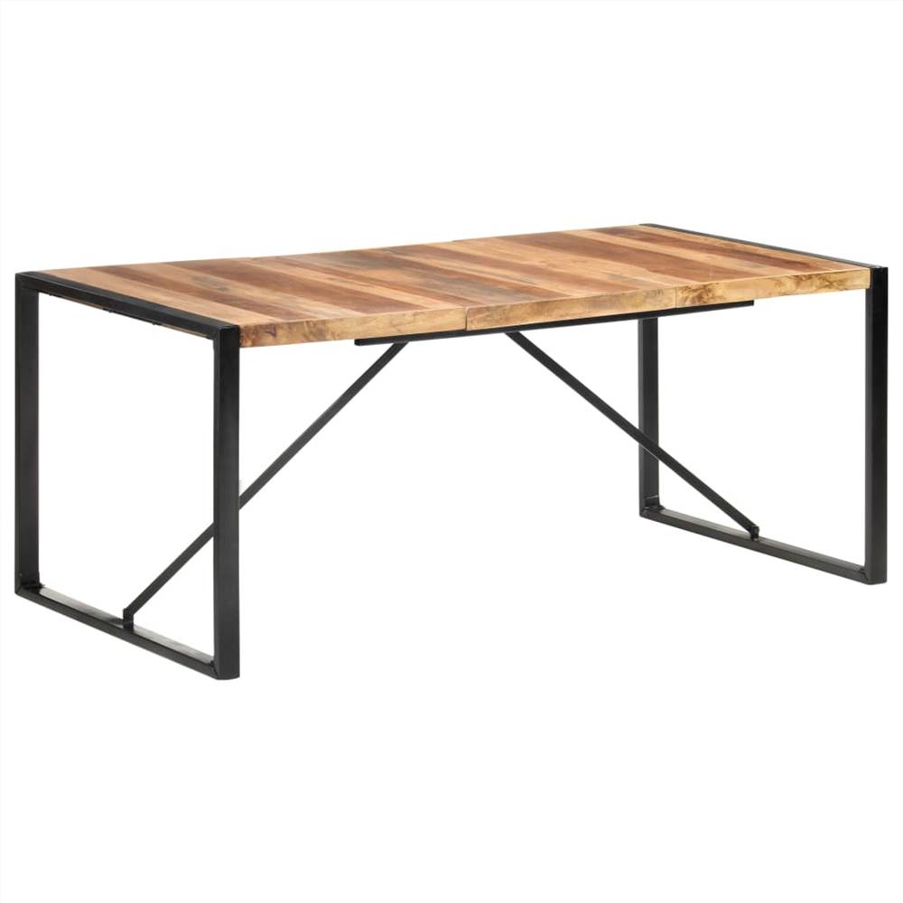 Dining Table 180x90x75 cm Solid Wood with Sheesham Finish