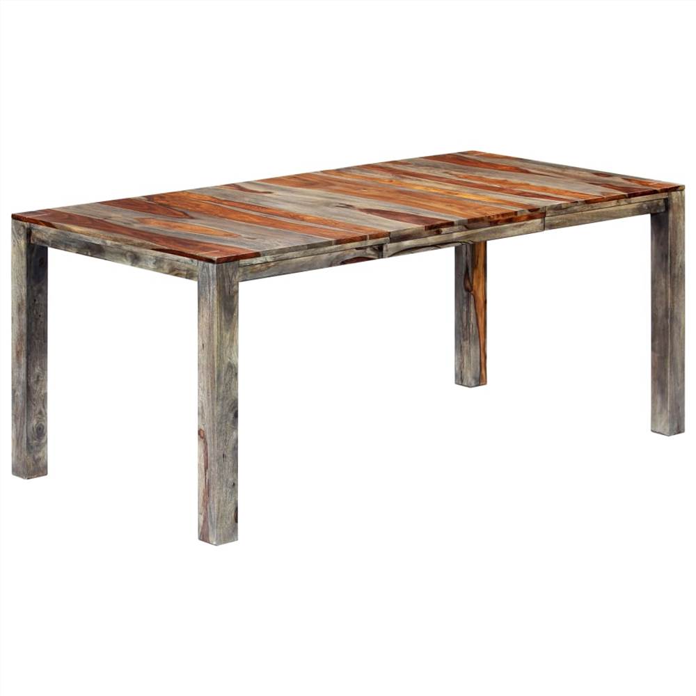 

Dining Table Grey 180x90x76 cm Solid Sheesham Wood
