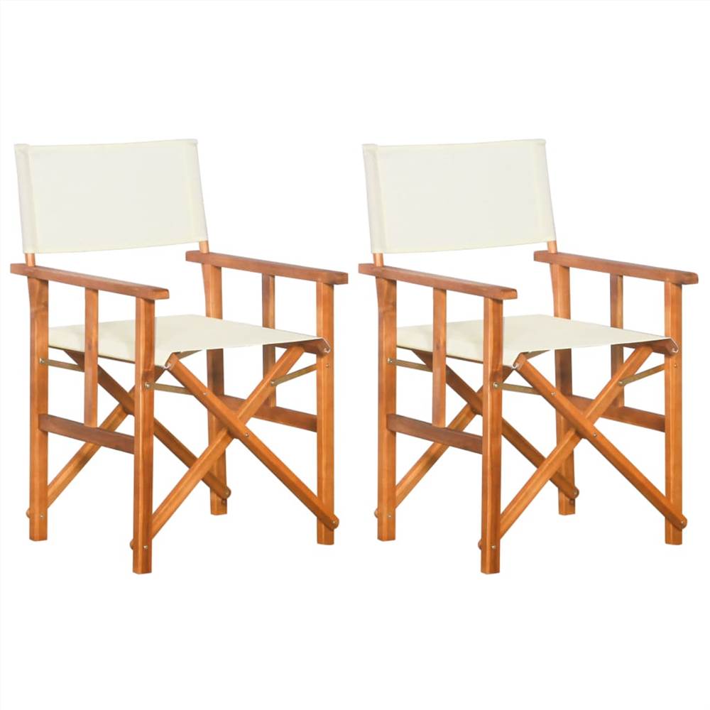 

Director's Chairs 2 pcs Solid Acacia Wood