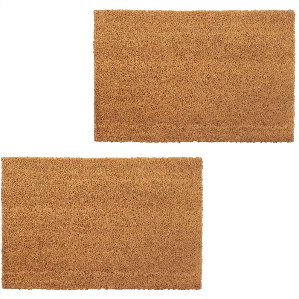 

Doormats 2 pcs Coir 24 mm 40x60 cm Natural