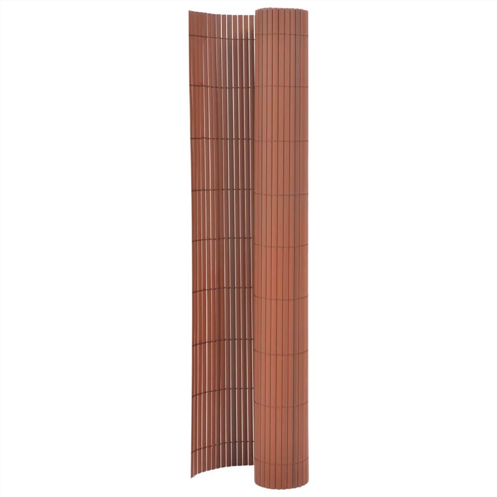 

Double-Sided Garden Fence 170x500 cm Brown