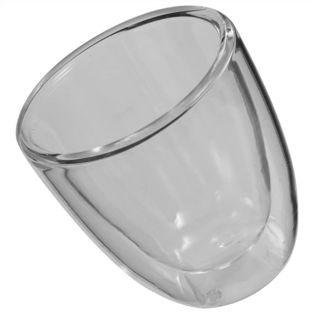 Double Wall Thermo Glass for Espresso Coffee 12 pcs 80 ml