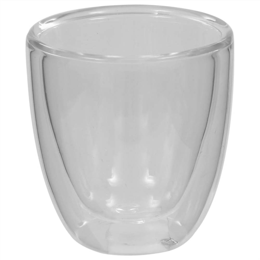 Double Wall Thermo Glass for Espresso Coffee 12 pcs 80 ml
