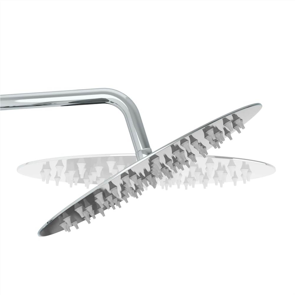 Dual Head Shower Set with Thermostat Stainless Steel