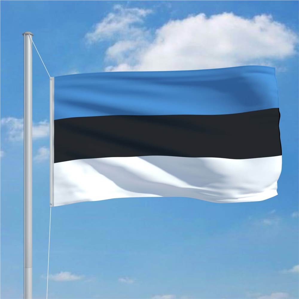 Estonia Flag and Pole Aluminium 6,2 m