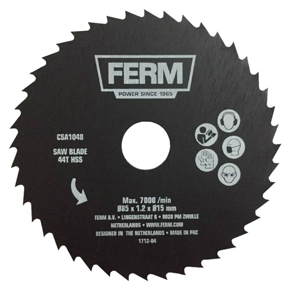 FERM Precision Saw Blade 44T HSS 85 mm CSA1048